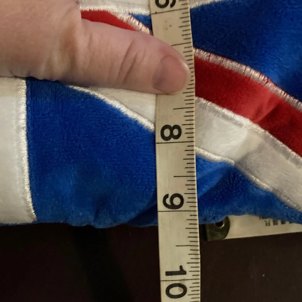 Bulldog Union Jack Dog Pillow - Blue, Red, and Tan